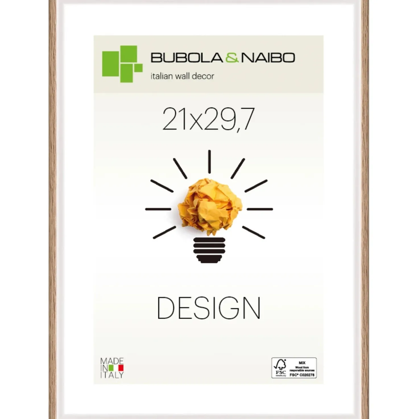 Cornice legno Unika 21x29,7 cm Rovere