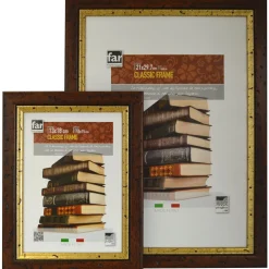 Cornice per foto Colbert noce filo oro 25x35 cm