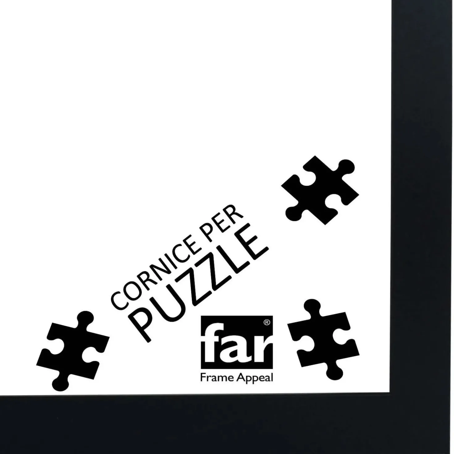 Cornice per puzzle in crilex Matisse 75x98 cm nero opaco
