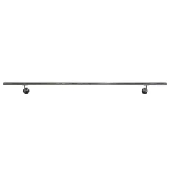 Corrimano 2 m acciaio inox lucido con kit di montaggio