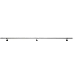 Corrimano 3 m acciaio inox lucido con kit di montaggio