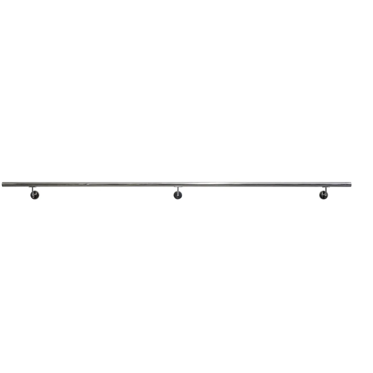 Corrimano 3 m acciaio inox lucido con kit di montaggio