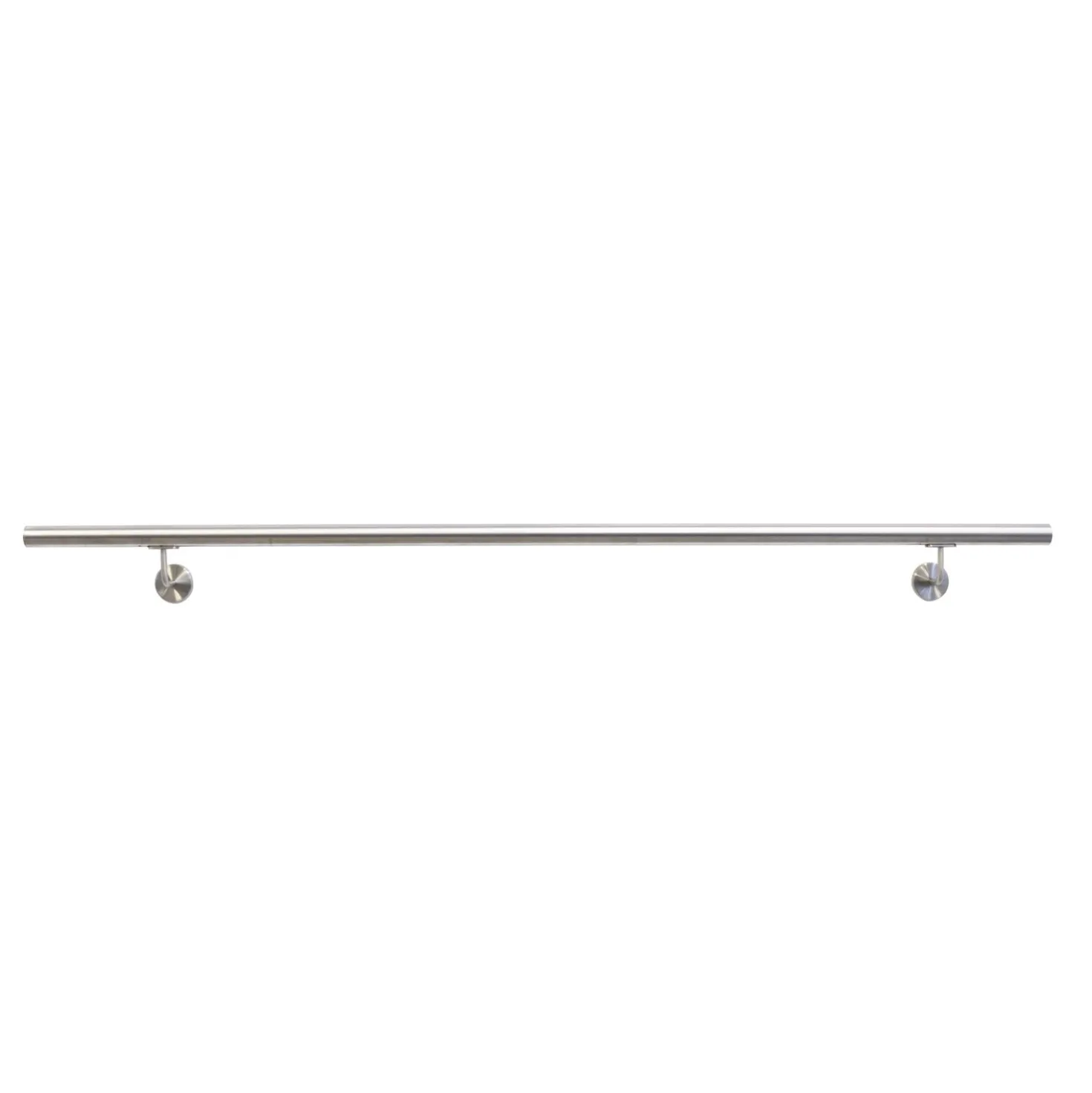 Corrimano 2 m acciaio inox satinato con kit di montaggio