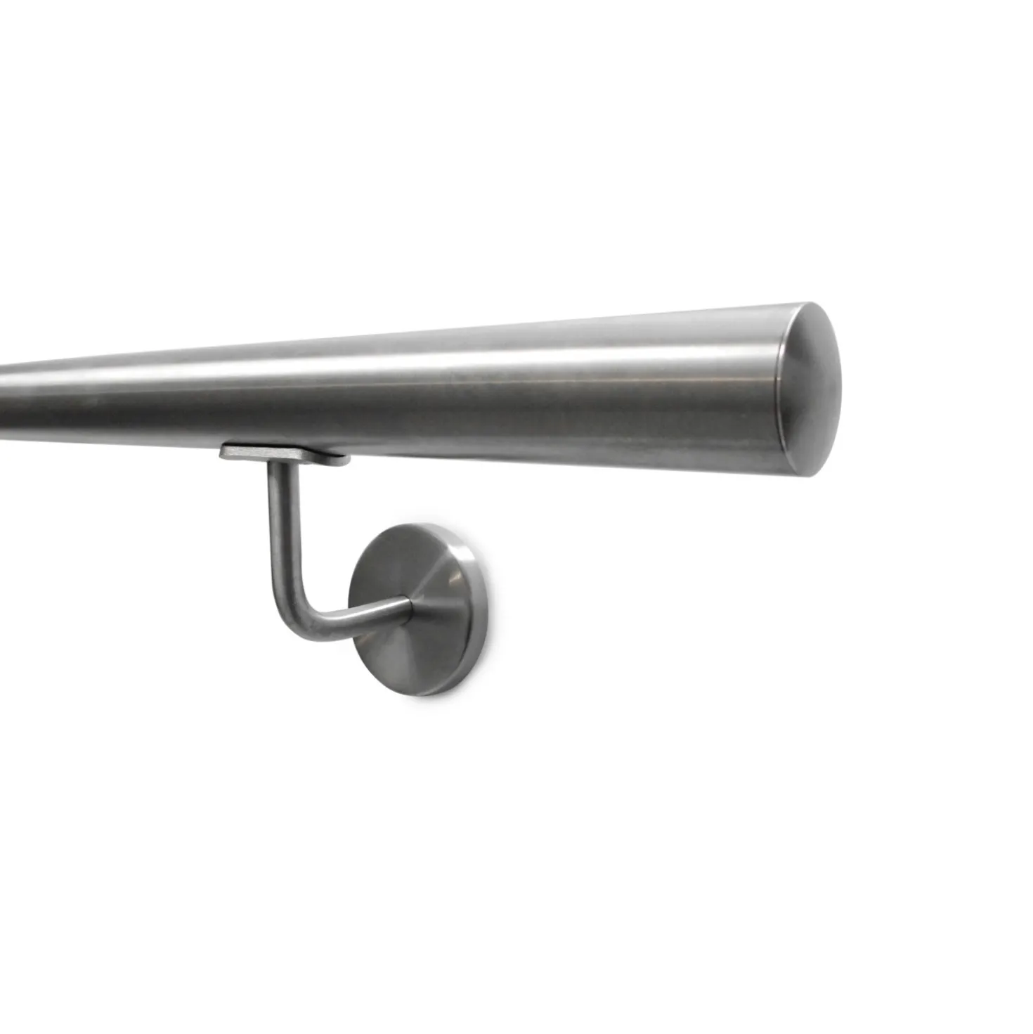 Corrimano 2 m acciaio inox satinato con kit di montaggio
