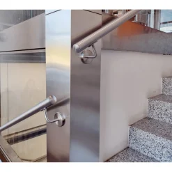 Corrimano 2 m acciaio inox satinato con kit di montaggio
