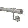 Corrimano 2 m supporto ad anello acciaio inox satinato con kit di montaggio