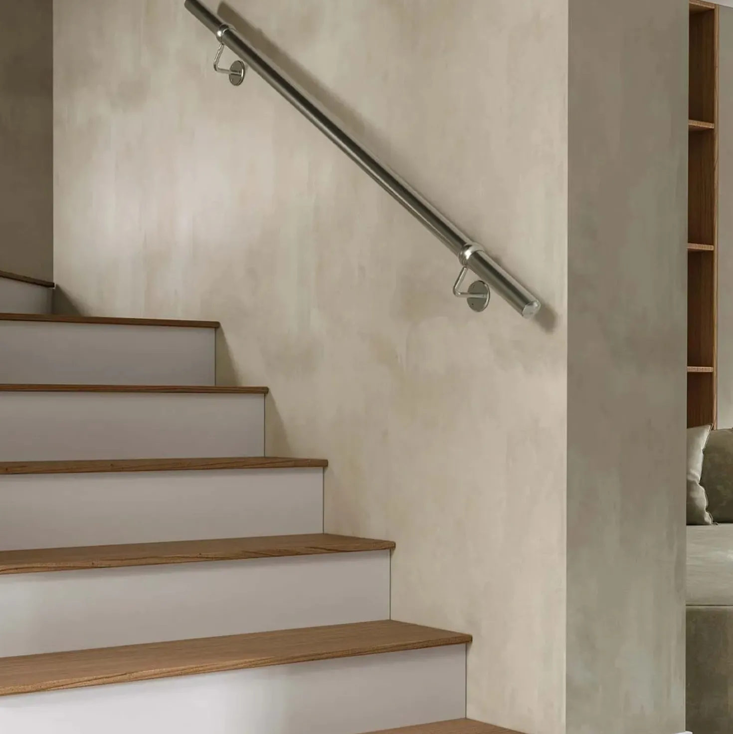 Corrimano in kit di installazione