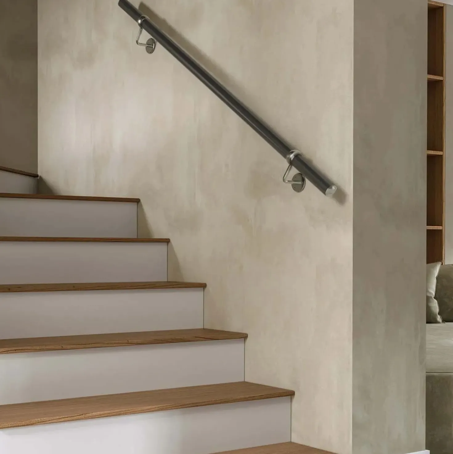 Corrimano in kit di installazione