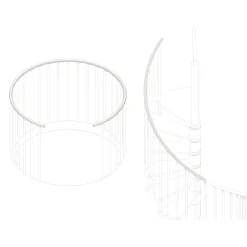 Corrimano in plastica L 500 cm bianco