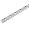 Cremagliera doppia in alluminio 1000 mm argento