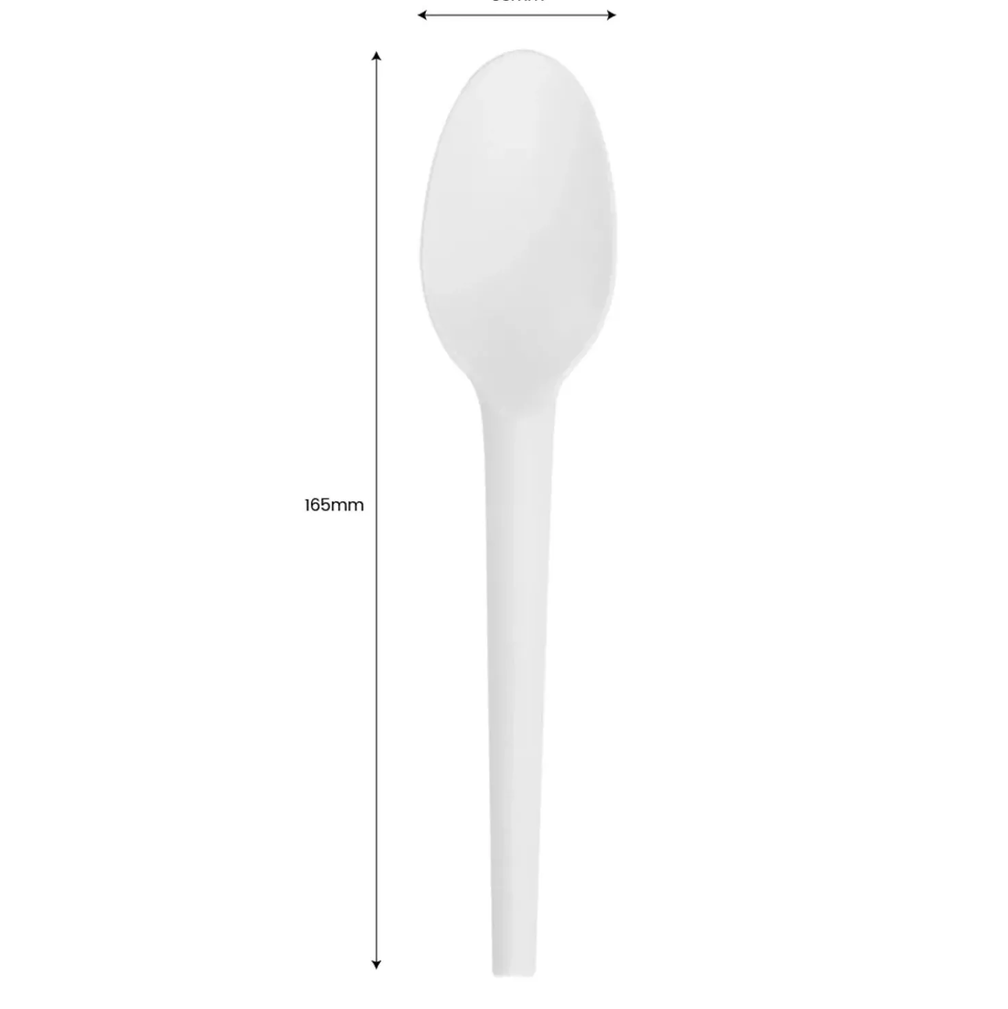 Cucchiai biodegradabili Ama Bio H 16,5 cm termoresistenti