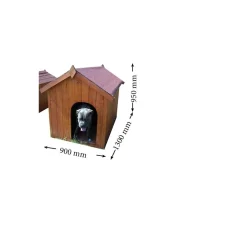 Cuccia per cani in legno tg grande 80x115 cm