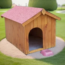 Cuccia per cani in legno tg media 70x106 cm