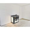 Cucina a legna Emilia Plus Ceramica 6,3 kW grigio e bianco