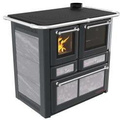 Cucina a legna Emilia Plus Ceramica 6,3 kW serpentino
