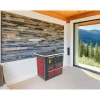 Cucina a legna Emilia Plus Ceramica 6,3 kW grigio e rosso