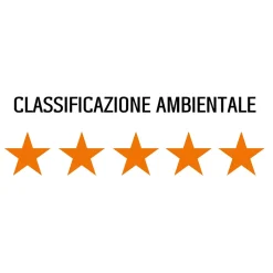 Cucina a legna Emilia Plus Ceramica 6,3 kW grigio e rosso