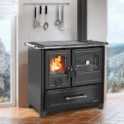 Cucina a legna Family VST 4,5 Nordica 8 kW antracite