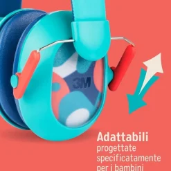 Cuffie auricolari 3M Plus per la protezione acustica dei bambini, (87 - 98 dB)