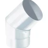 Curva 45° d.130 smaltato bianco sp.0,7 mm