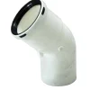 Curva 45° MF per caldaie in PP Ø 60 mm bianco