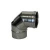 Curva a 90° in acciaio inox AISI 316 Ø 80 mm