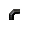 Curva a 90° per stufa a pellet Ø 80 mm x SP 1,2 mm con guarnizione