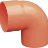 Curva per gronda in PVC arancione arancione 87° Ø 63 mm