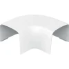 Curva piana per canalina Bianco puro 65x50 mm