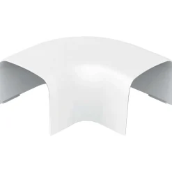 Curva piana per canalina Bianco puro 80x60 mm