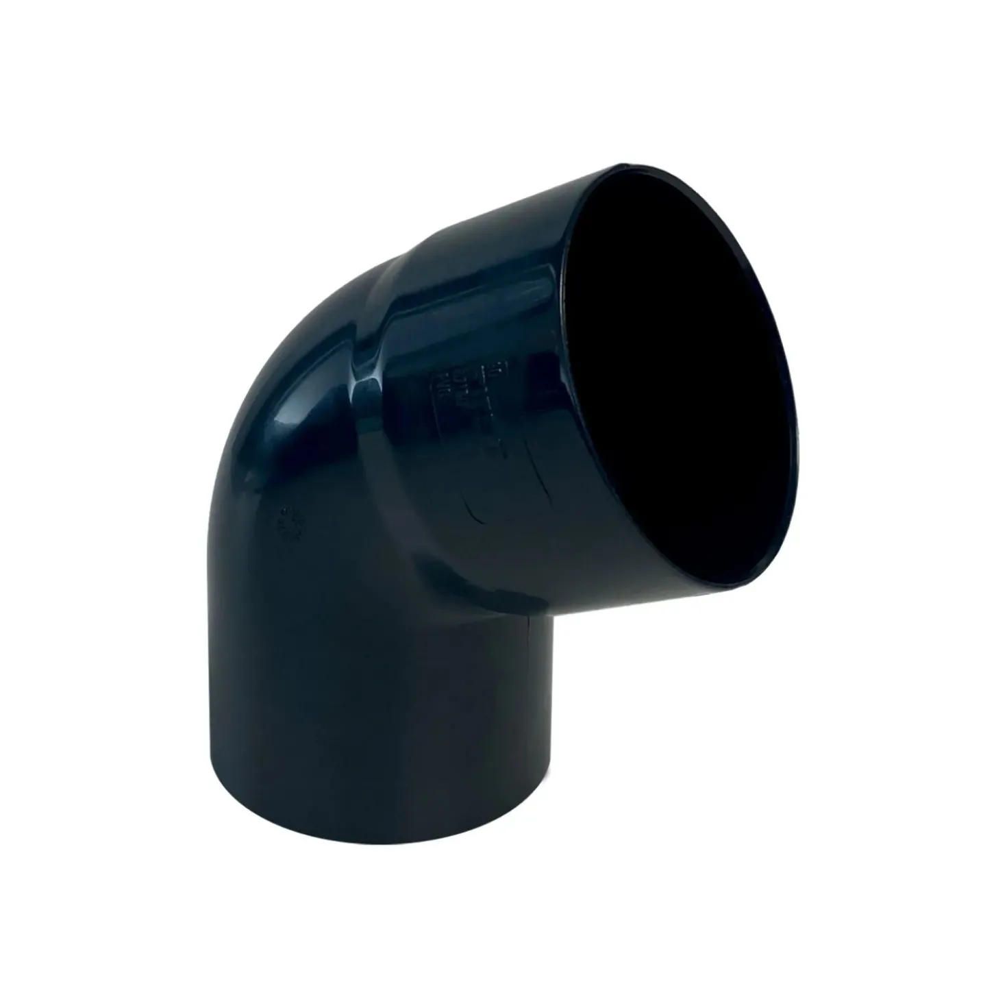 Curva pluviale in PVC Marley First Plast antracite 67° Ø 80 mm