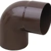 Curva pluviale in PVC Marley marrone 87° Ø 80 mm