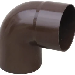 Curva pluviale in PVC marrone 87° Ø 63 mm