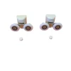 Cuscinetti supporti doppi per vetro bianco 6 mm