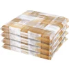 Cuscini coprisedia sfoderabili giallo 40x40x20 cm Set da 4 pz