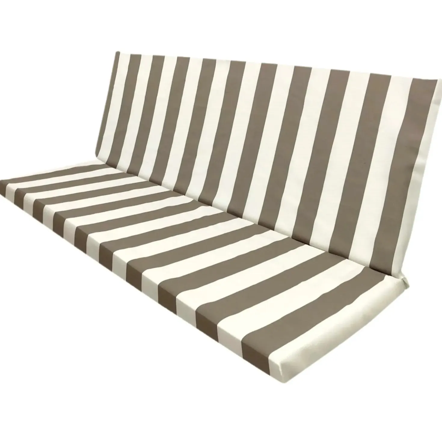 Cuscini per dondolo 4 posti Riga taupe 12x50x170 cm