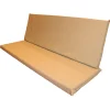 Cuscini per dondolo 3 posti ecrù 12x50x150 cm