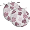 Cuscini per sedia Foglia rosa 2pz Ø 40 cm