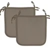 Cuscini per sedia Riga taupe 2 pz 40x40 cm