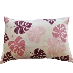 Cuscino arredo Foglia rosa 60x40 cm