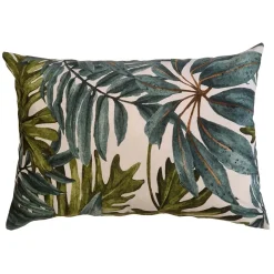 Cuscino arredo Foglia verde 60x40 cm