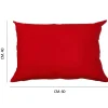 Cuscino arredo 60x40 cm rosso