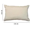 Cuscino bombato rettangolare 60x40 cm beige