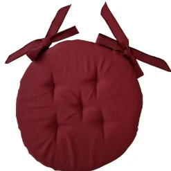 Cuscino coprisedia tondo Ø 40 cm bordeaux