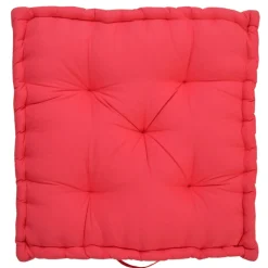 Cuscino da pavimento Futon colore rosso 60x60 cm