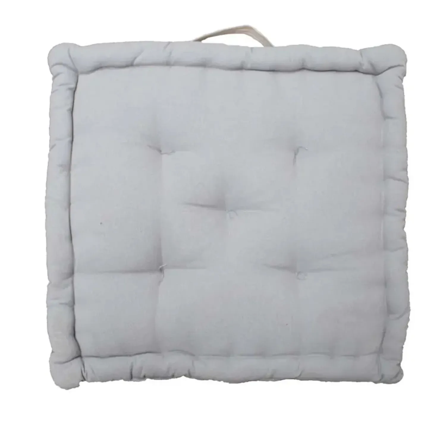 Cuscino da pavimento grigio 45x45x10 cm