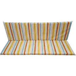 Cuscino dondolo 4 posti riga arancio