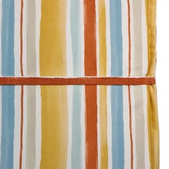 Cuscino lettino con aletta 188x58 cm riga arancio