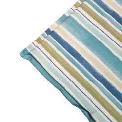 Cuscino lettino con aletta 188x58 cm riga azzurro
