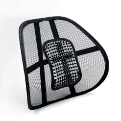 Cuscino lombare per auto relax 40x13x41 cm nero